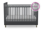 Charcoal Grey (1323) 7-Avery 3-in-1 Convertible Crib
