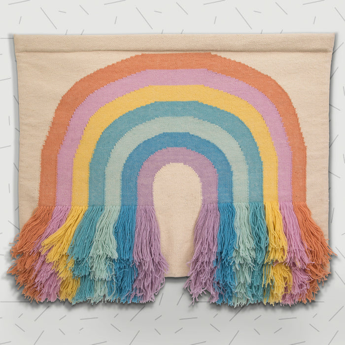 Assorted (999) 3-Handwoven Rainbow Wall Hanging