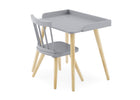 Grey with Natural (1359) 3-Essex Desk & Chair Set