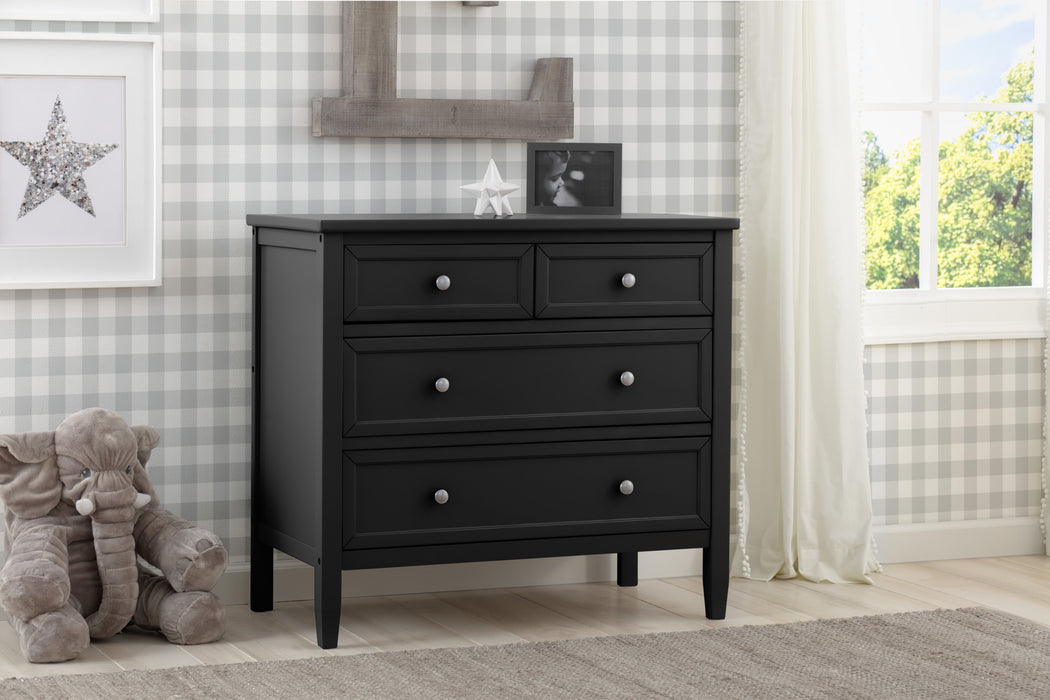 Epic 3 Drawer Dresser with Interlocking DrawersBlack (001)