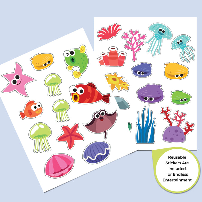 Baby Shark (1127) 4-Baby Shark 5-Piece Toddler Bedroom Set - Includes Toddler Bed, Table with 2 Chairs and 6 Bin Design and Store Toy Organizer