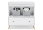 Bianca White with Natural (123) 6-Essex Convertible Changing Table with Drawer