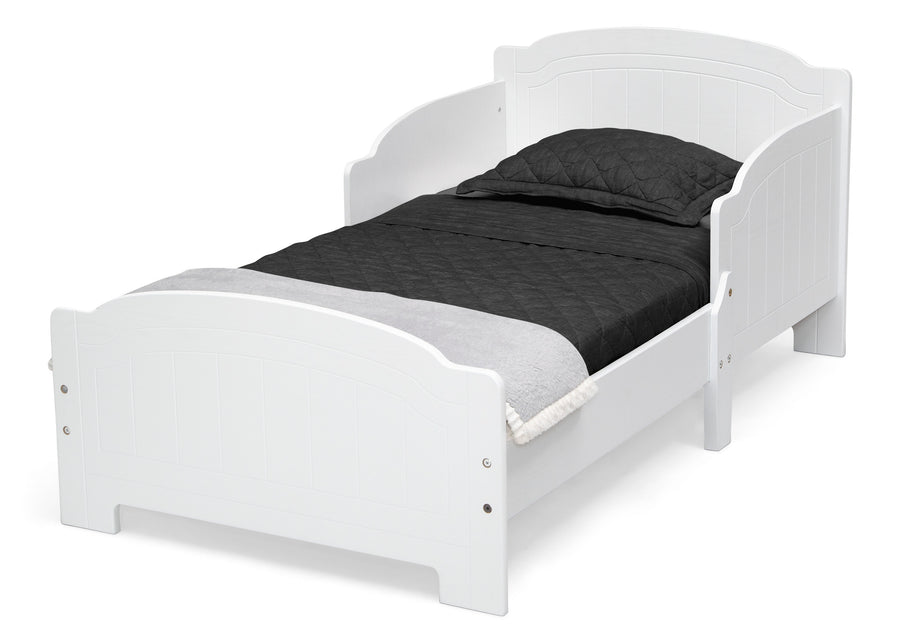 Textured White (1349) 3-Newport Wood Toddler Bed