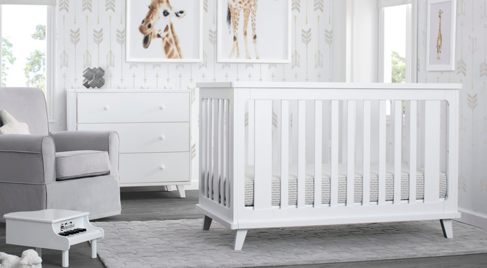 Ava 3-in-1 Nursery Set White 1-Ava Collection