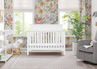 Bianca White (130) 9-Sweet Beginnings Hart Flat Top 6-in-1 Convertible Crib
