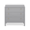 Grey (026) 2-Remy 3 Drawer Dresser with Changing Top