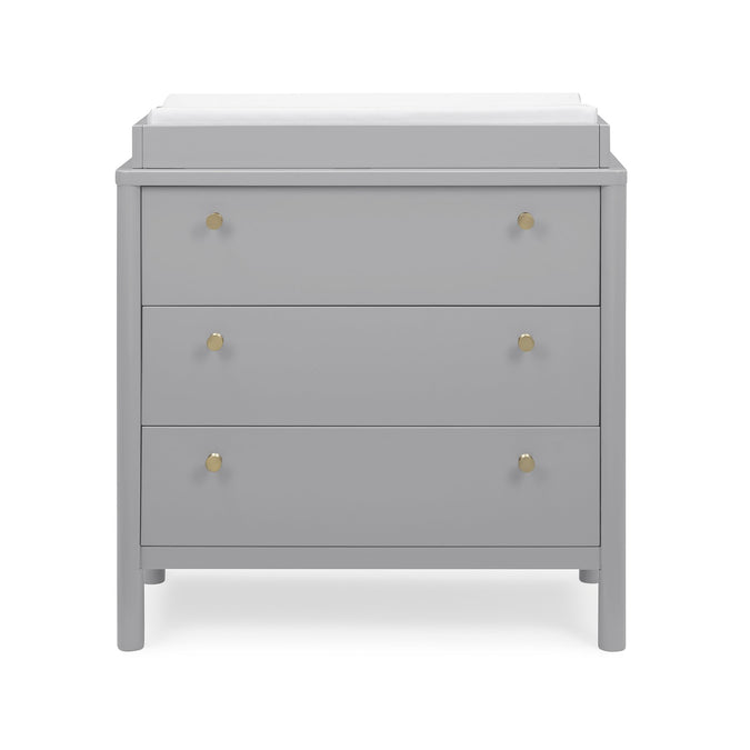 Grey (026) 2-Remy 3 Drawer Dresser with Changing Top