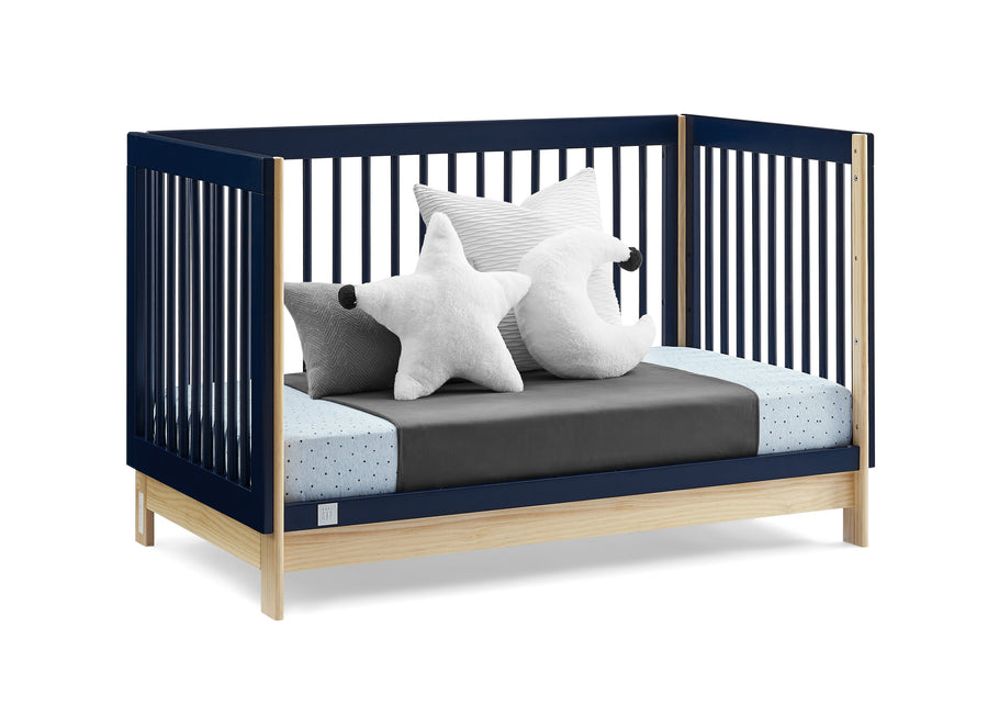 Navy with Natural (1481) 5-babyGap Tate 4-in-1 Convertible Crib