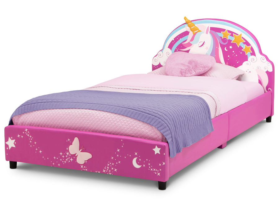 DCB: Unicorn (5063) 4-Unicorn Upholstered Twin Bed