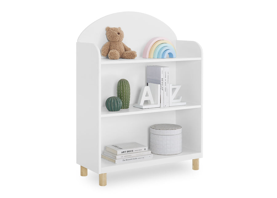 Bianca White with Natural (123) 4-Reese Bookcase