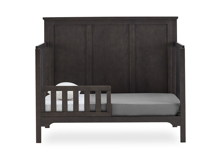 Textured Stone Grey (1460) 12-Sweet Beginnings Sage Flat Top 6-in-1 Convertible Crib