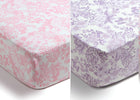 Pastel Floral (3032) 4-Pastel Floral Fitted Crib Sheets - 2 Pack