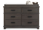 DCB: Rustic Grey (084) 7-Asher 6 Drawer Dresser with Changing Top