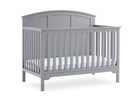 Textured Grey (1450) 3-Sweet Beginnings Sage Curve Top 6-in-1 Convertible Crib