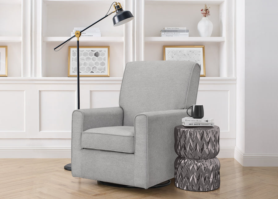 Nickel (1473) 1-Sophie Nursery Glider Swivel Chair with LiveSmart Fabric