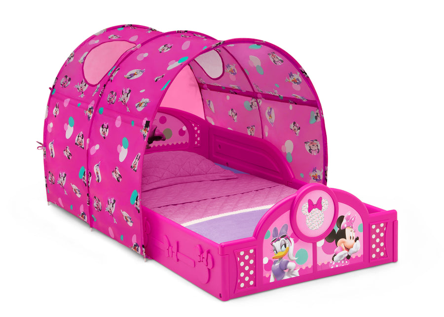 DCB: Minnie Mouse (1063) 5-Minnie Mouse Plastic Sleep and Play Toddler Bed with Canopy