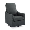 DCB: Charcoal Grey (931) 16-Adley Nursery Glider Swivel Rocker Chair