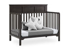 Stone Grey (1456) 21-Sweet Beginnings Hart Flat Top 6-in-1 Convertible Crib