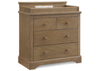 Rustic Acorn (1383) 7-Paloma 4 Drawer Dresser with Changing Top