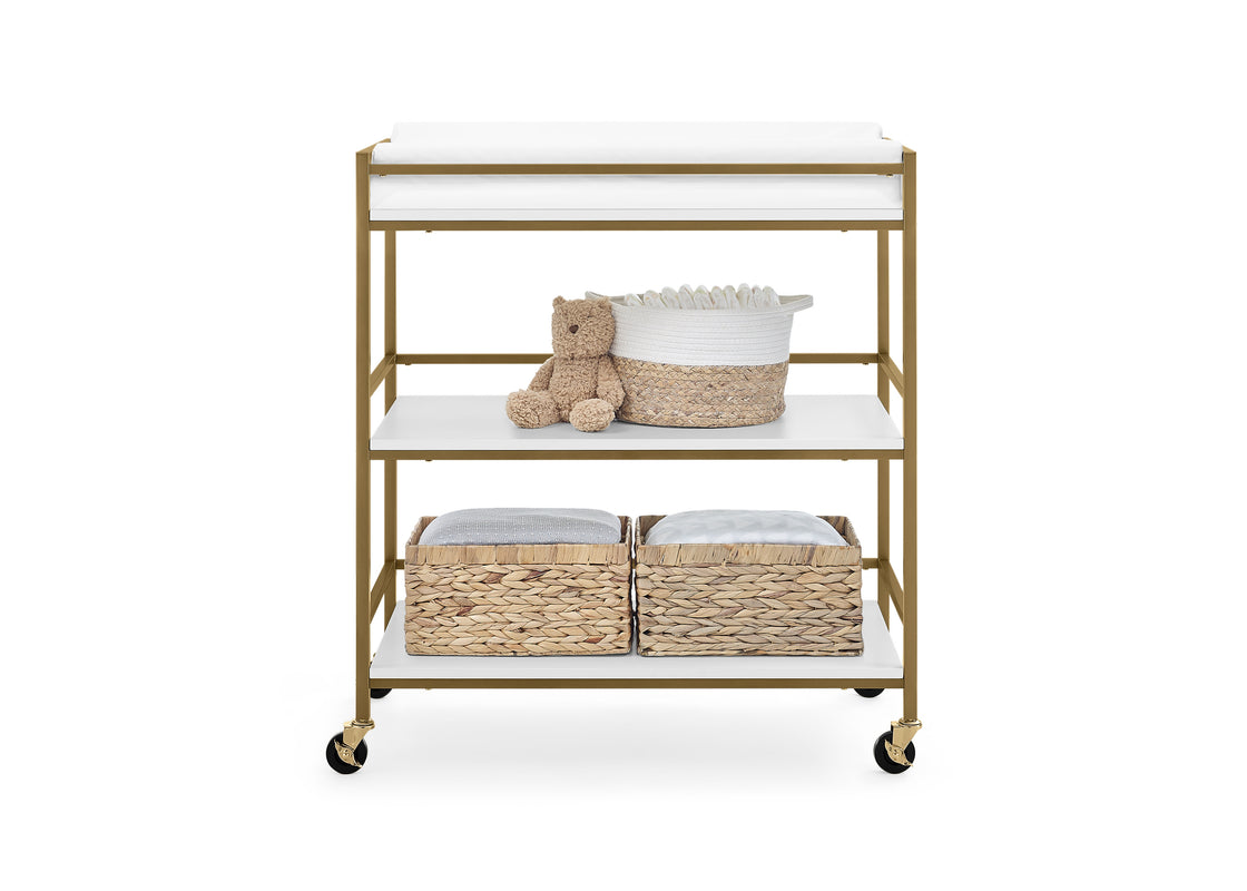 White Melamine with Melted Bronze (1503) 2 - Carousel
