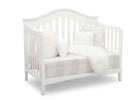 Textured White (1349) 17-Farmhouse 6-in-1 Convertible Baby Crib