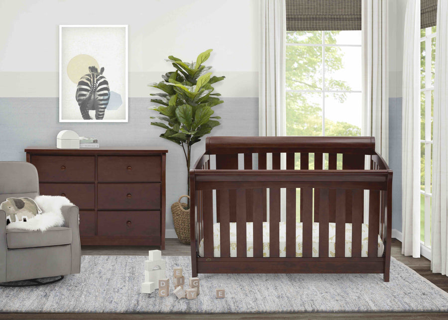 Chocolate (204) 7-Clermont 4-in-1 Crib
