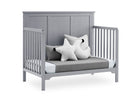 Textured Grey (1450) 5-Sweet Beginnings Sage Flat Top 6-in-1 Convertible Crib