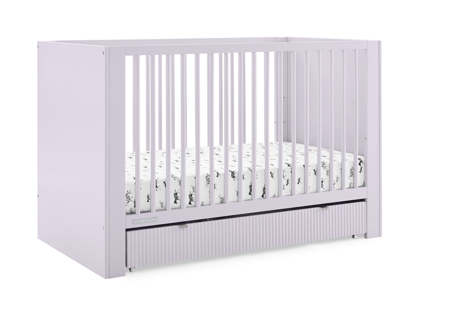 Lilac (539) 3-Cassie 4-in-1 Convertible Crib with Underdrawer