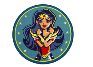 Delta Children Super Hero Girls (1205) Soft Area Rug with Non-Slip Backing (TR80122SG), Silo, a2a 0