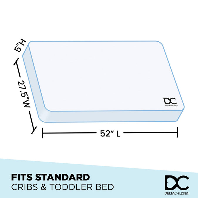 No Color (NO) 6-Sweet Beginnings Two-Stage Crib and Toddler Mattress