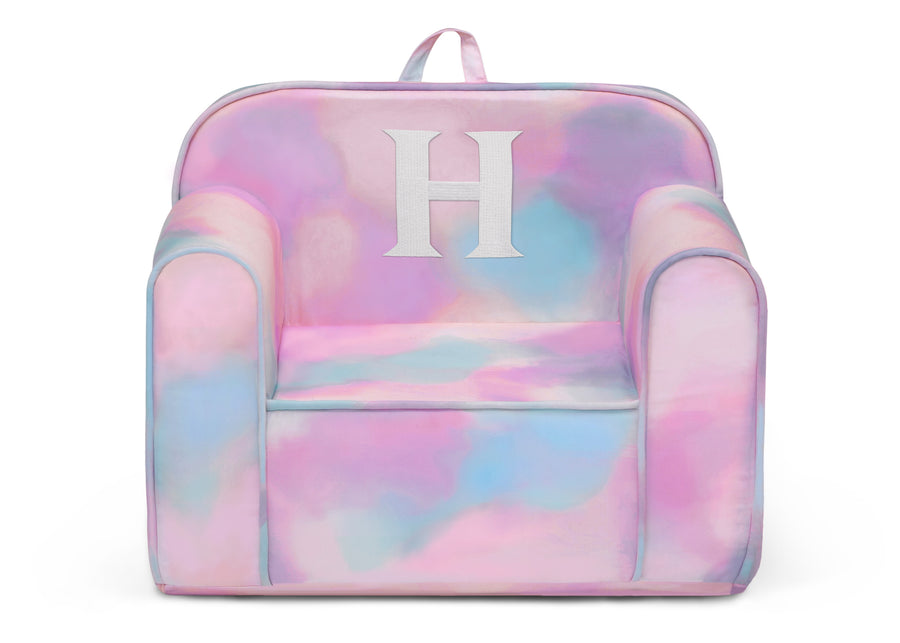 H 30-Personalized Monogram Tie-Dye Cozee Chair