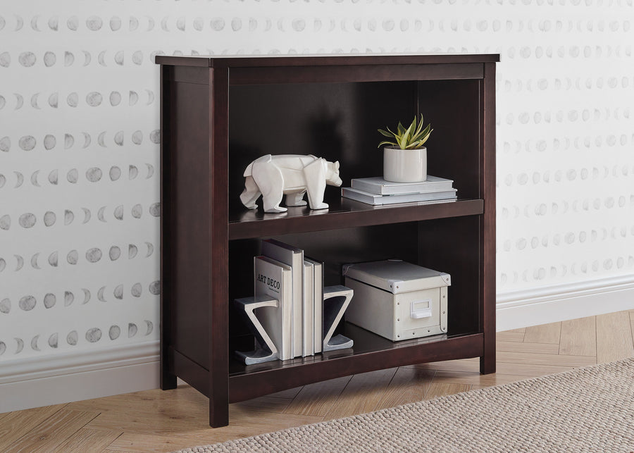 Dark Chocolate (207) 4-Universal 2-Shelf Bookcase
