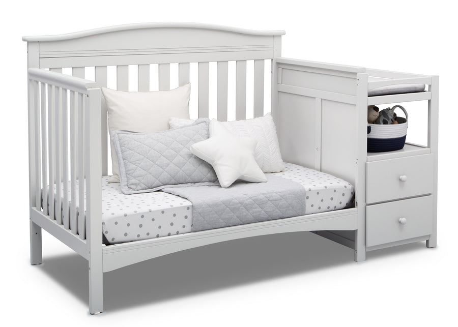 Bianca White (130) 10-Birkley Convertible Crib and Changer