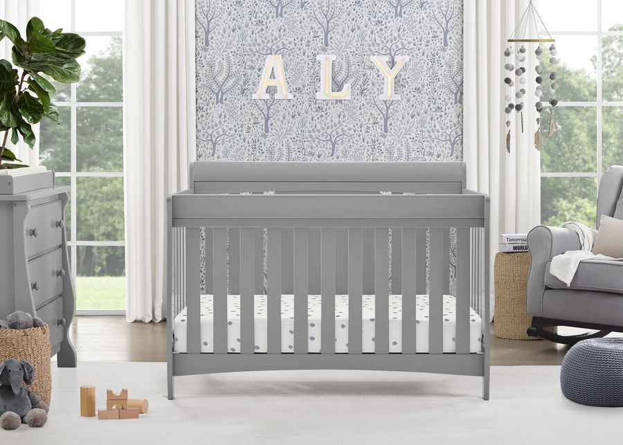 Grey (026) 1-Richmond 6-in-1 Convertible Baby Crib