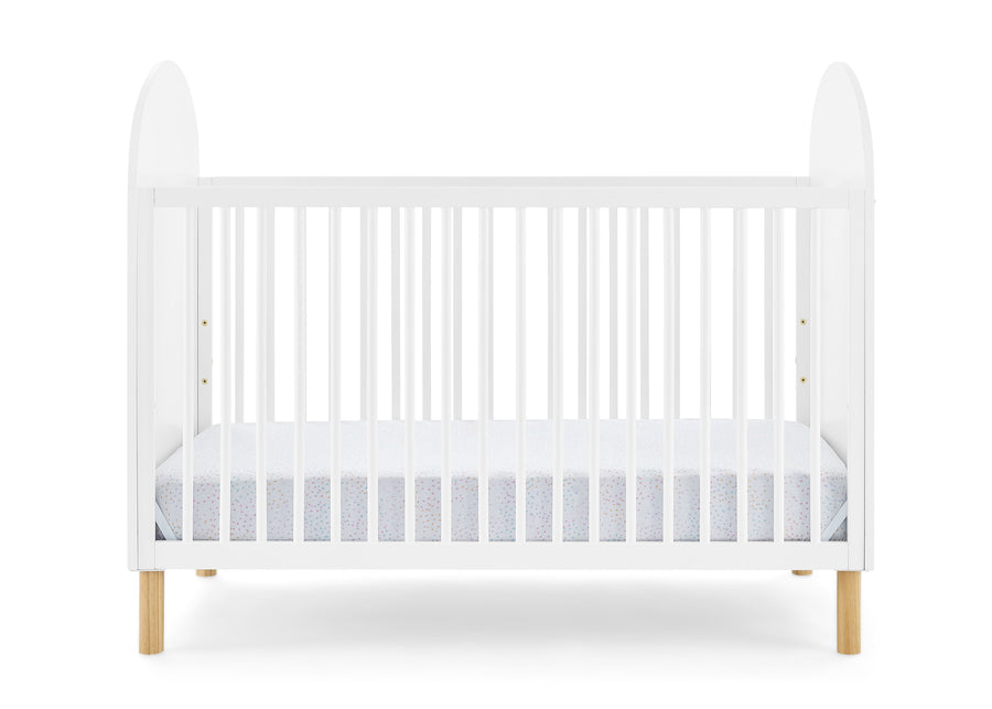 Bianca White with Natural (123) 2-Reese 4-in-1 Convertible Crib