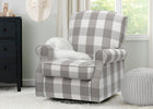 Grey Plaid (1354) 6-Oakley Nursery Glider Swivel Rocker Chair