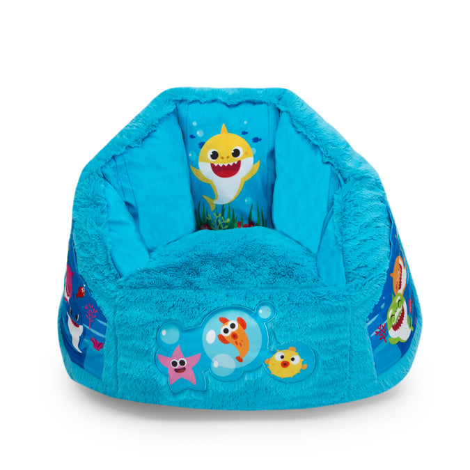 Baby Shark (1127) 2-Baby Shark Cozee Fluffy Chair, Toddler Size (for Kids Up to 6 Years Old)