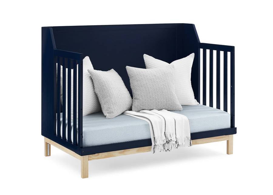 Navy with Natural (1481) 7-babyGap Oxford 6-in-1 Convertible Crib