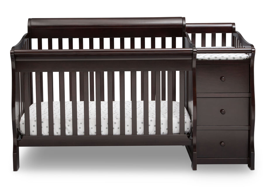 Dark Chocolate (207) 8-Princeton Junction Convertible Crib and Changer