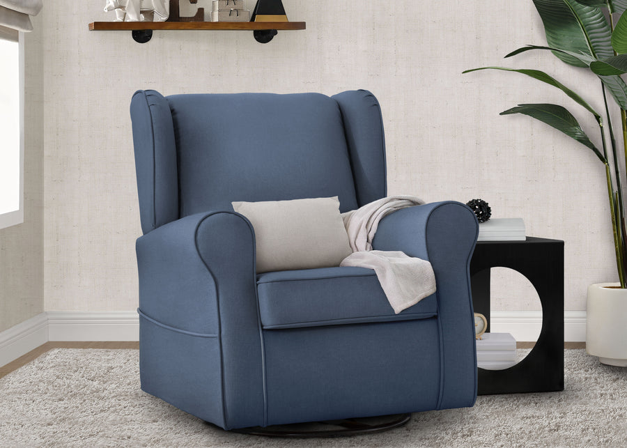 Sailor Blue (424) 2-Reston Nursery Glider Swivel Rocker Chair