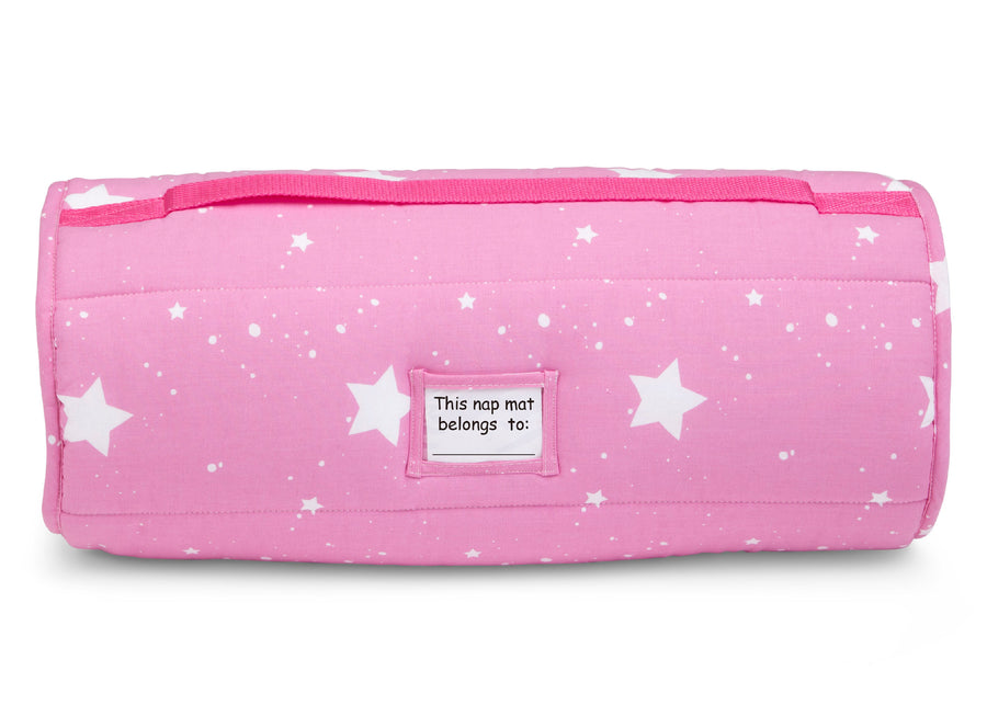 Blushing Stars (3004) 39-Personalized Nap Mat with Included Pillow and Blanket for Toddlers & Kids