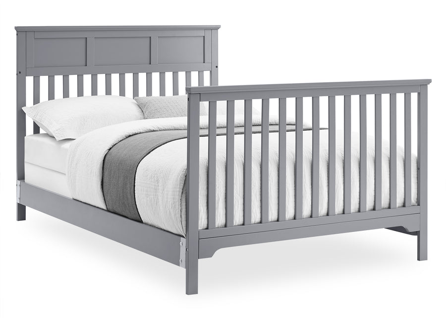 Grey (026) 7-Sweet Beginnings Hart Flat Top 6-in-1 Convertible Crib