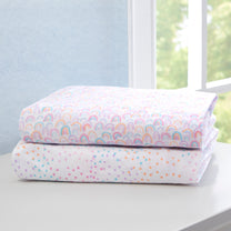 Rainbow Confetti Fitted Crib Sheets - 2 Pack