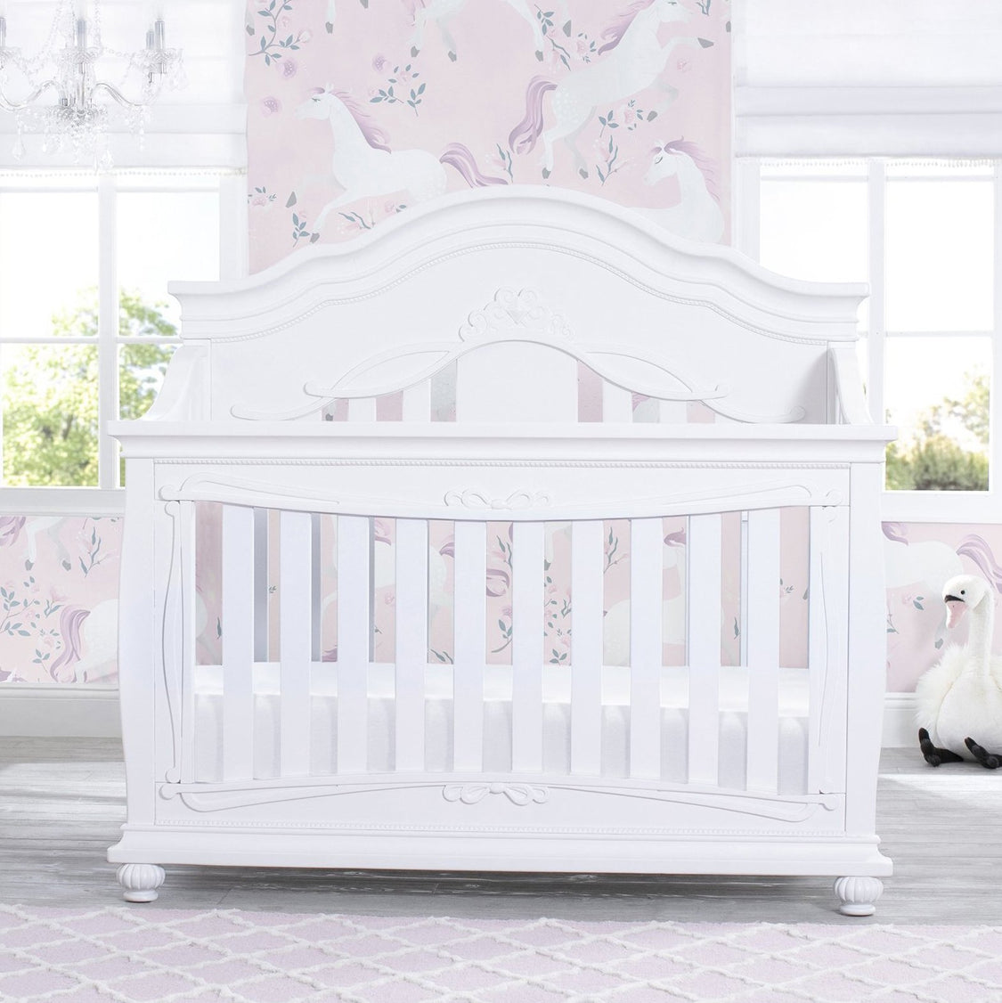 Fairytale 5-in-1 Convertible Crib with Conversion Rails  