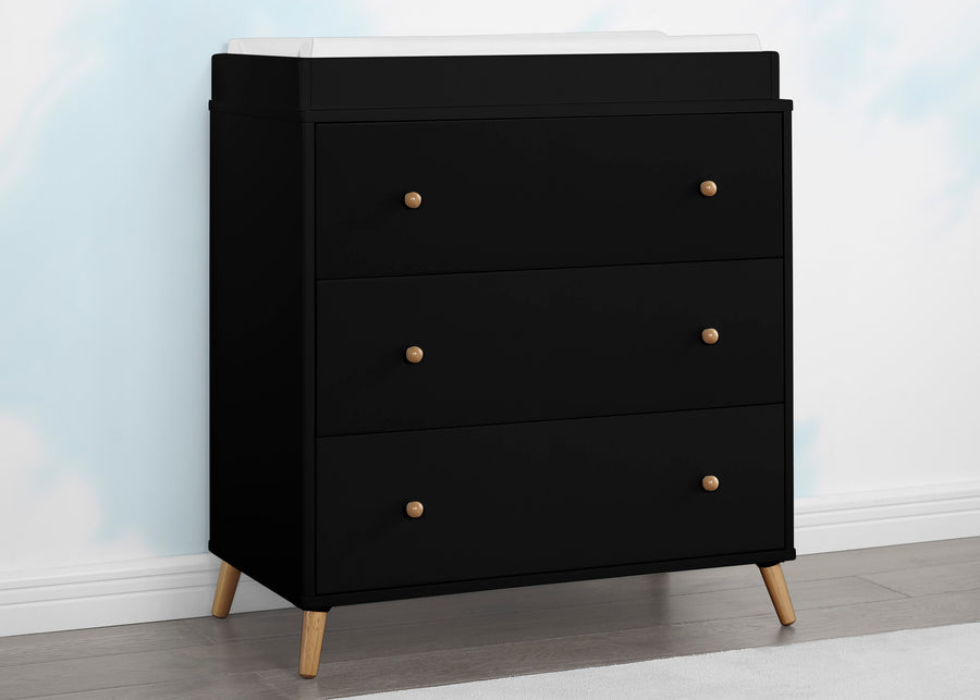 Ebony with Natural (1482) 1-Essex 3 Drawer Dresser