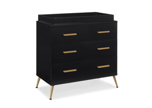 DCB: Sloane 4 Drawer Dresser with Changing Top Black with Melted Bronze (1413) 9