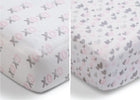 Hearts N Kisses (3021) 4-Hearts N Kisses Fitted Crib Sheets - 2 Pack