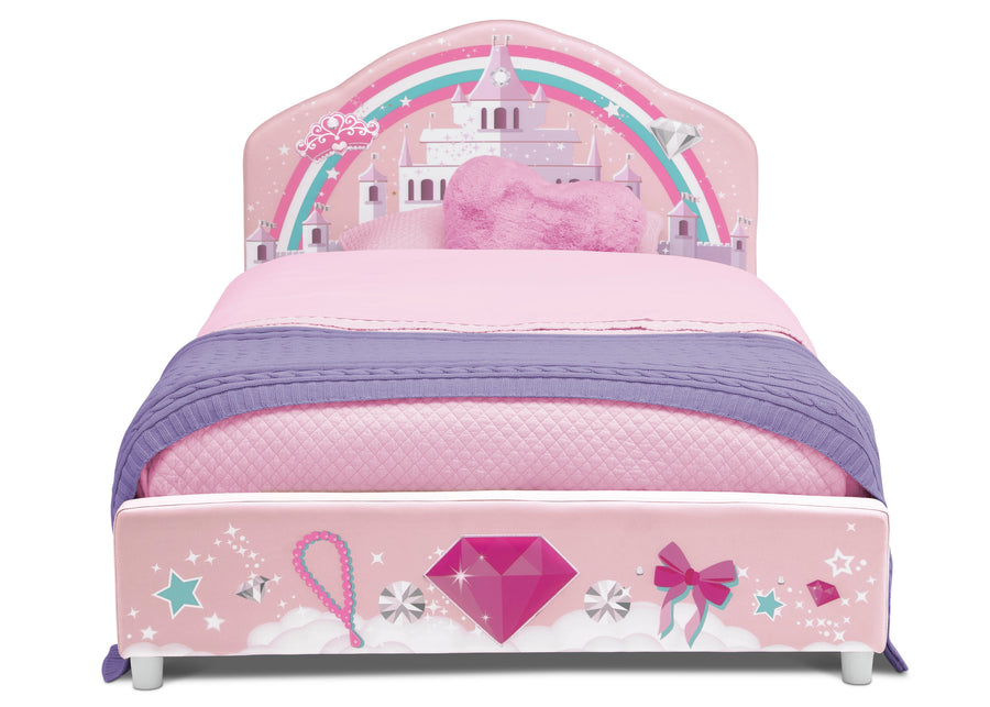 Pink (2060) 3-Princess Upholstered Twin Bed