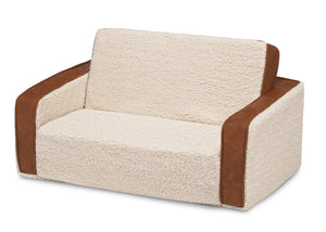Cream Sherpa with Brown Leather (5047) 4