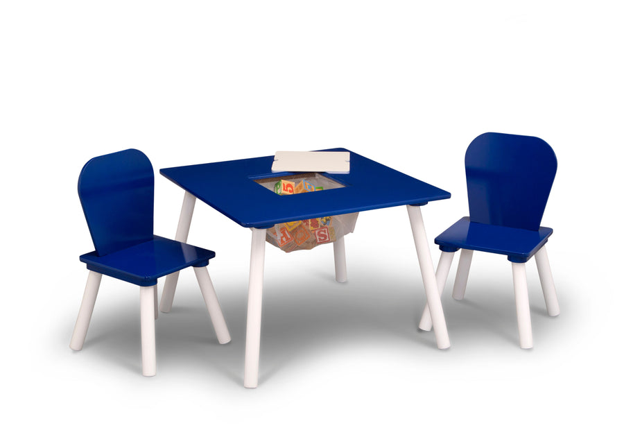 Navy and White (418) 3-4-Piece Toddler Playroom Set